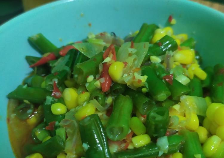 Resep Tumis buncis jagung Lezat