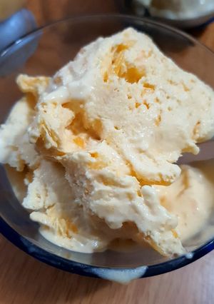 A picture of Orange Tang Ice cream.