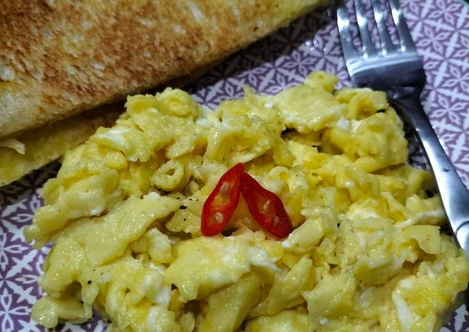 Resep Scramble Egg Oleh Eka Indah Winarsih Cookpad