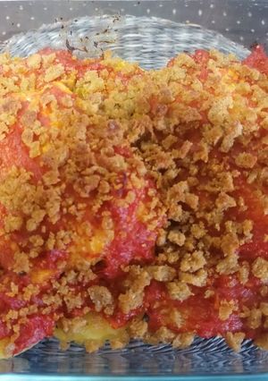 Una foto de Bacalao con pan de broa (centeno)
