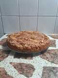 Torta integral de manzanas y membrillo,canela vegana