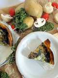 Quiche de col kale o col rizada