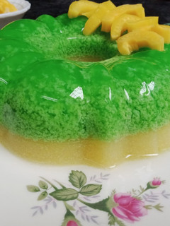 Foto resep Puding Pandan Lumut Lapis Nangka