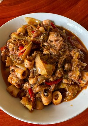 Foto resep Cumi asin sambel sarden