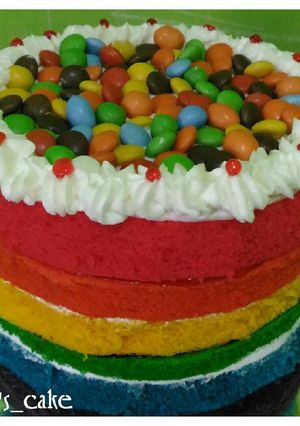 Foto resep Rainbow Cake Kukus