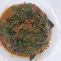 A picture of Oha soup.