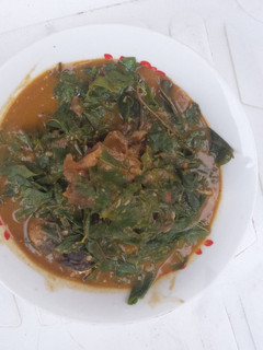 A picture of Oha soup.