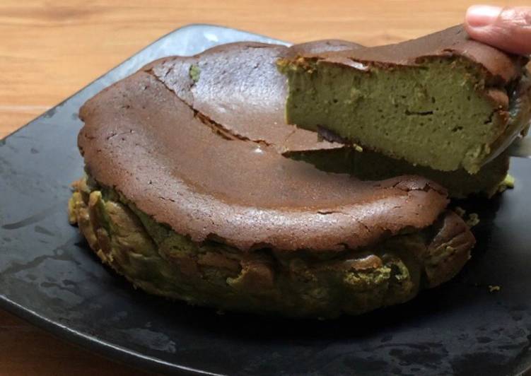 Matcha Burnt Cheesecake π§ π΅