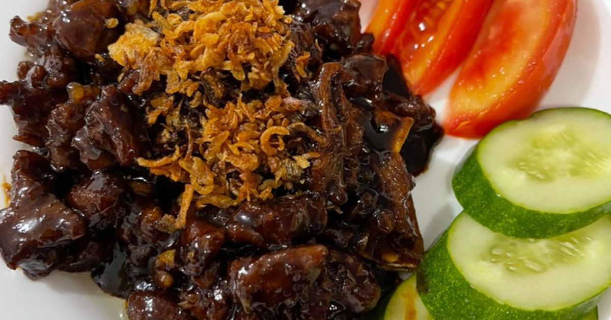 Sate goreng kambing/sapi simpel