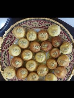 صورة لوصفة قوالب البسبوسه بالقشطه