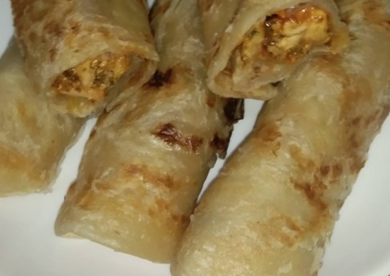 Easy chicken paratha roll