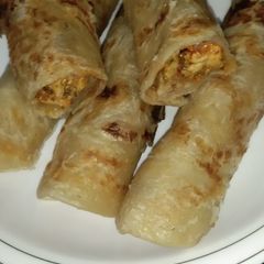 Easy chicken paratha roll A picture of Easy chicken paratha roll.