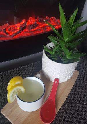 Foto resep Minuman Vit c hangat untuk daya tahan tubuh..lemon plus madu