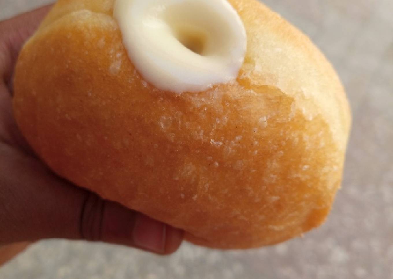 Cream filled doughnut