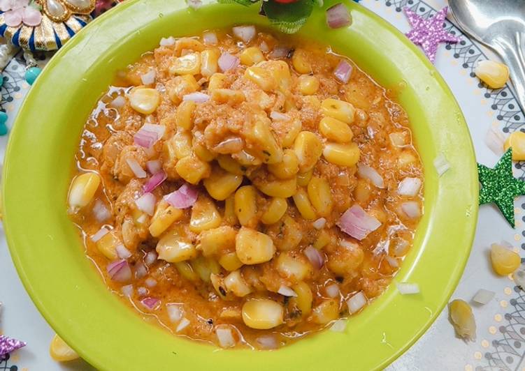 Steps to Prepare Homemade Gravy Sweet corn vegetable