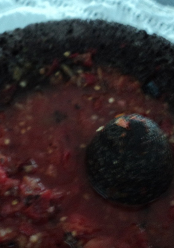 Una foto de Salsa ranchera asada de jitomate y serrano las correa