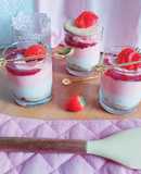 Strawberry Cheesecake shots (without gelatine)