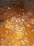 🍲Guisito tentador de: lentejas, arroz carne y arvejas🤤