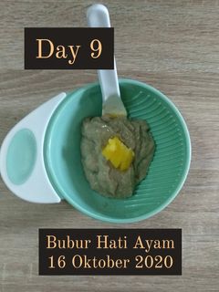 Foto resep Bubur Hati Ayam MPASI menu lengkap 6 bulan