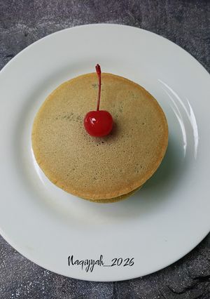 Foto resep Pancake matcha eggless