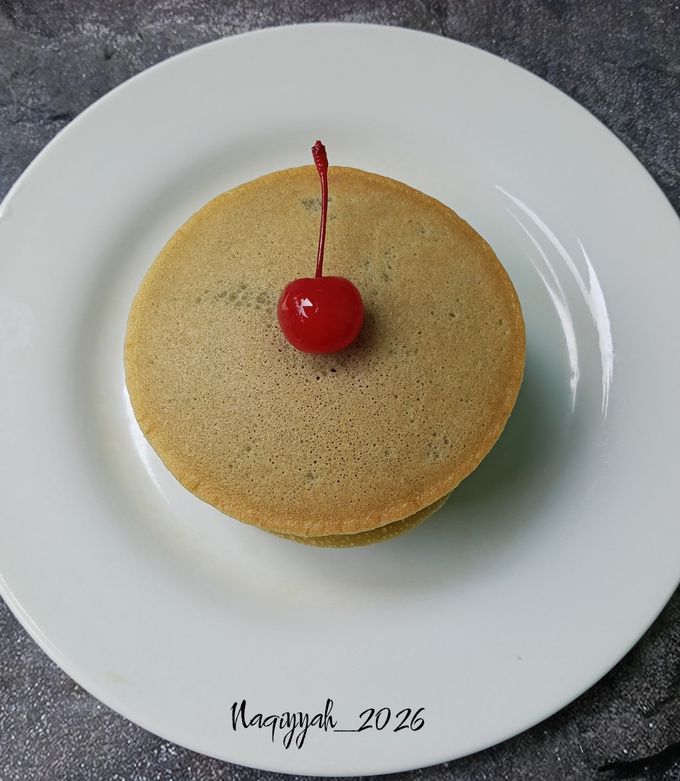 Foto resep Pancake matcha eggless