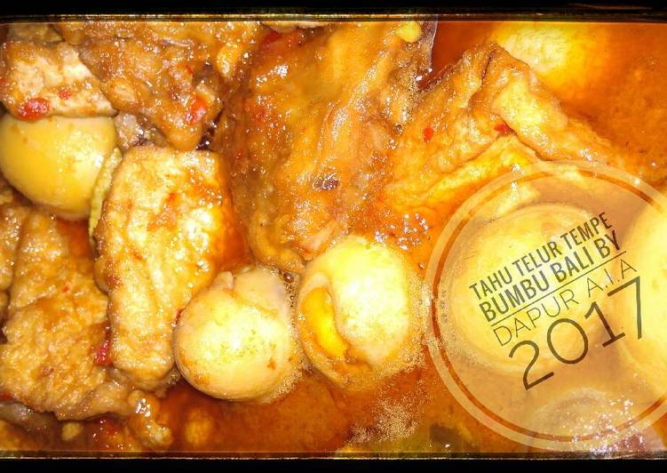 Cara memasak Tahu Telor Tempe bumbu bali 😊 Lezat