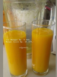 Foto resep Jus mangga / mango juice