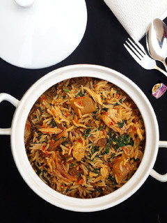 A picture of Native Jollof Rice.