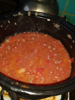 Una foto de Salsa de carne rápido, rico y económica