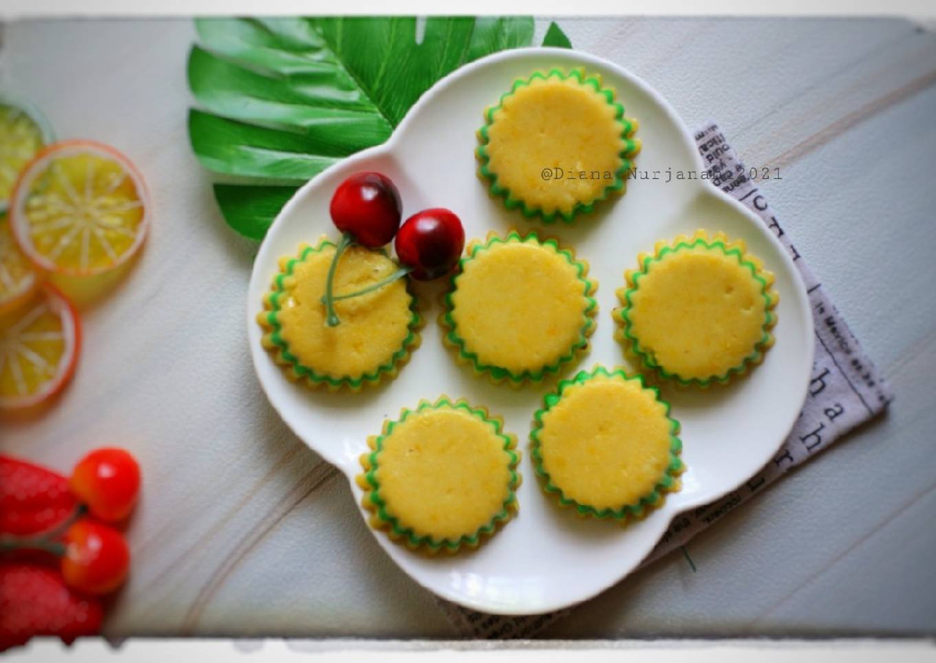 Kue Talam Jagung Pandan