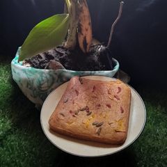 Banana suji cake A picture of Banana suji cake.