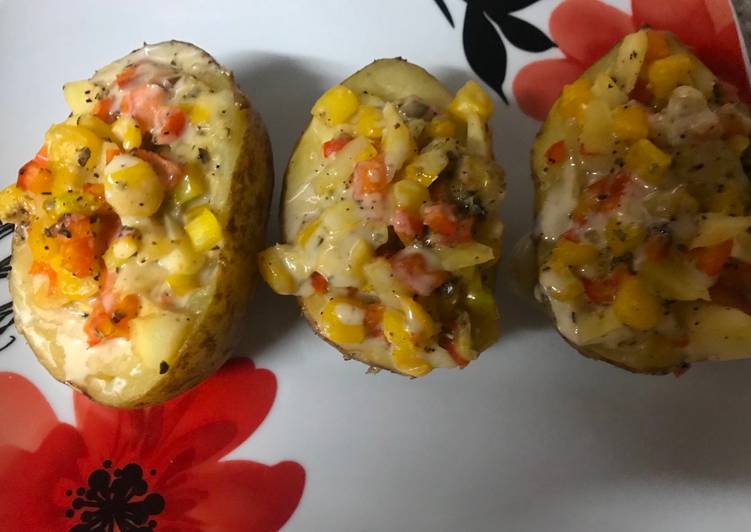 Step-by-Step Guide to Make Quick Roasted stuffed potatoes