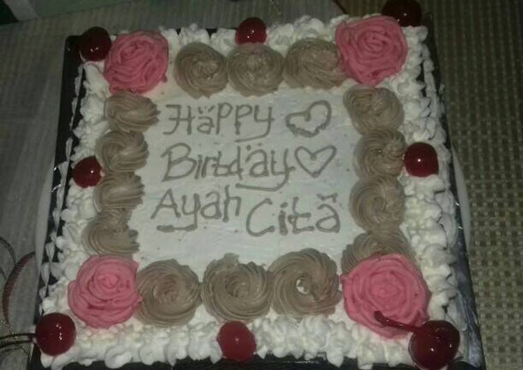 Kue Tart simple,Base cake brownies