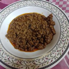 A picture of Smoked beef qeema.