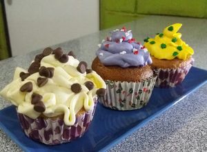 Una foto de Cupcakes rellenos de manjar