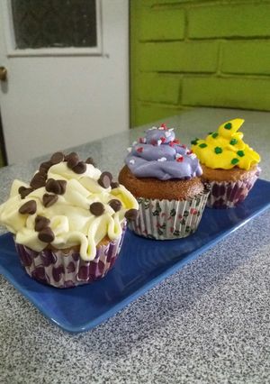 Una foto de Cupcakes rellenos de manjar