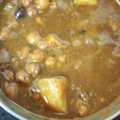 A picture of Masala chana.