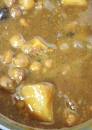 A picture of Masala chana.