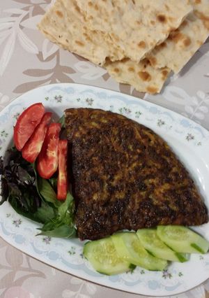 عکسی از دستور کوکوی بادمجان