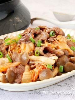 泡菜牛肉時蔬_一鍋到底10分鐘 的食譜成品照片