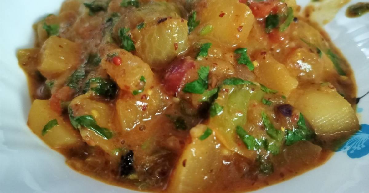 Radish potato brinjal curry in mustard paste Recipe by Basna Bidisha