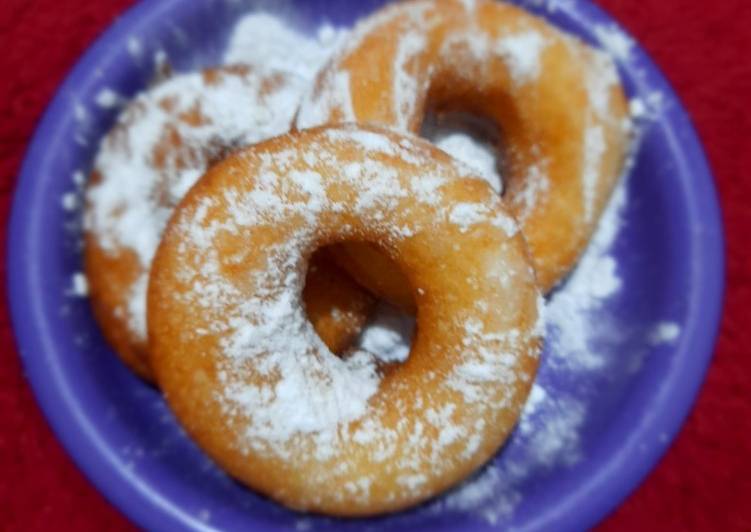 Resep Donut cair empuk lembut menul menul😍😍 yang Bisa Manjain Lidah