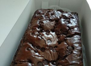 Foto resep Brownies Panggang Fudgy, Chewy dan Legit