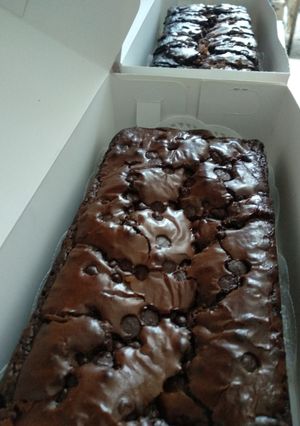 Foto resep Brownies Panggang Fudgy, Chewy dan Legit