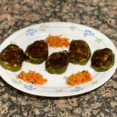 A picture of Stuffed capsicum.