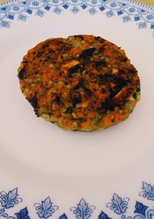 Una foto de Burguer vegetal de Arroz