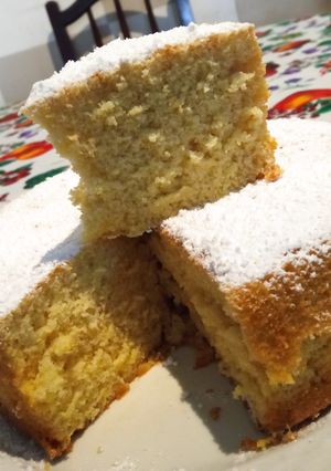 Una foto de Pastel de leche caliente