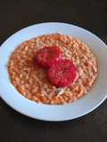 Risotto con fichi d'india e acciughe