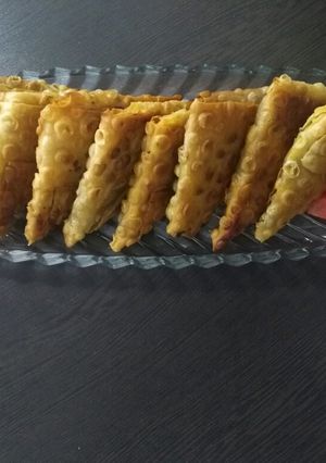 عکسی از دستور سمبوسه (با گوشت چرخکرده)