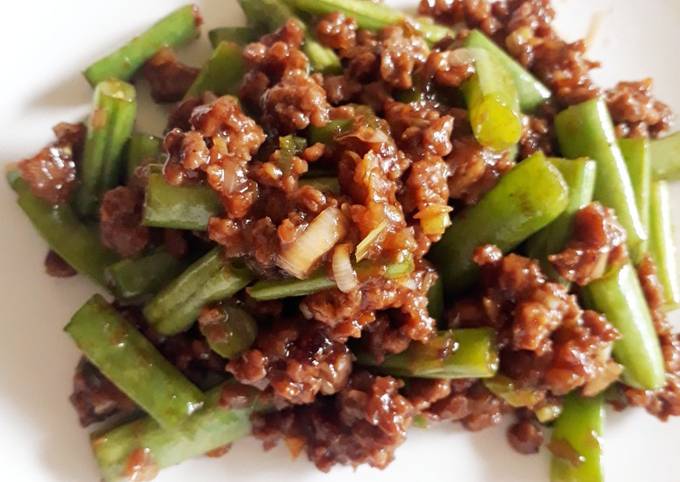 Ternyata begini lho! Resep praktis buat Tumis Buncis Sapi Cincang ala Resto  sesuai selera